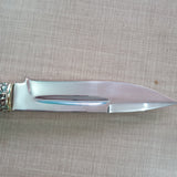 Stone Handle Handmade Knife with Leather Sheath for Outdoor Use and Gifting - Perfect Handmade Stone Handle Knife - FWOSI