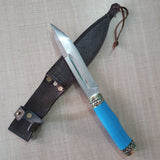 Stone Handle Handmade Knife with Leather Sheath for Outdoor Use and Gifting - Perfect Handmade Stone Handle Knife