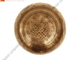 9.5 Inch Full Moon Tibetan Singing Bowl with Mallet | Antique Mindfulness Bell Meditation Bowl for Yoga, Chakra Healing | Self-Care Gift - FWOSI