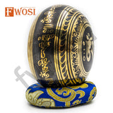 Tibetan Singing Bowl Set | Buddha Eye Carving Sound Bowl Mindfulness Bell | Antique Spiritual Yoga Meditation Bowl | Healing Bowl - FWOSI