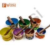 Tibetan Singing Bowls Set | Antique Mindfulness Bell Meditation Bowl Yoga Therapy | Healing Bowl | Sound Bowl | Self-Care Gift - FWOSI