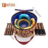 Tibetan Singing Bowls Set | Antique Mindfulness Bell Meditation Bowl Yoga Therapy | Healing Bowl | Sound Bowl | Self-Care Gift - FWOSI