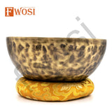 Tibetan Singing Bowl Set with Mallet & Cushion, Antique Mindfulness Bell Sound Bowl for Chakra Healing, Yoga, Meditation | Self-Care Gift - FWOSI